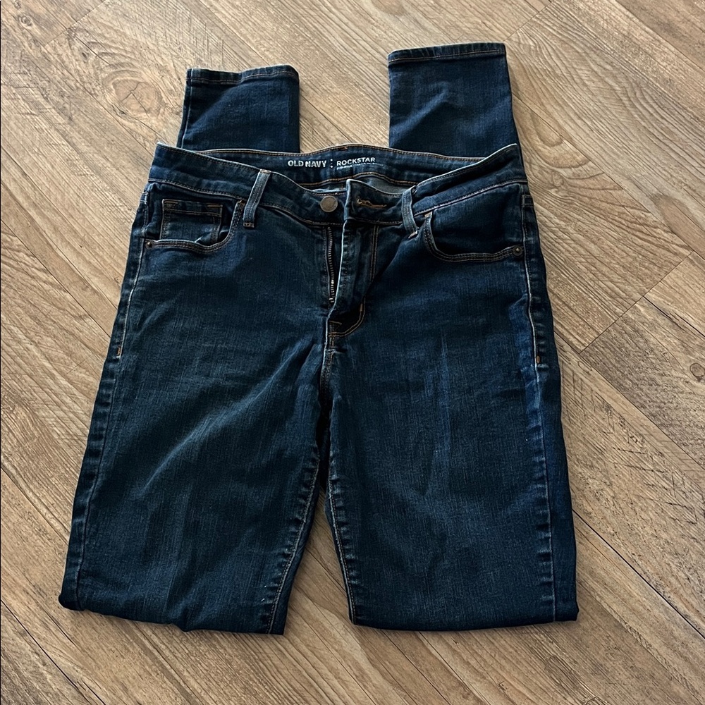 Old Navy Women's Dark Blue Skinny Jeans